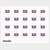 Autocollant du drapeau du Wyoming (Feuille)
