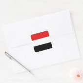 Autocollant du drapeau du Yémen (Enveloppe)