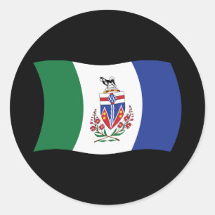 Autocollant du drapeau du Yukon