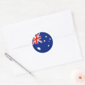 Autocollant du drapeau Fisheye Australie (Enveloppe)