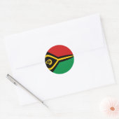 Autocollant du drapeau fisheye de Vanuatu (Enveloppe)