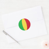Autocollant du drapeau Fisheye du Mali (Enveloppe)