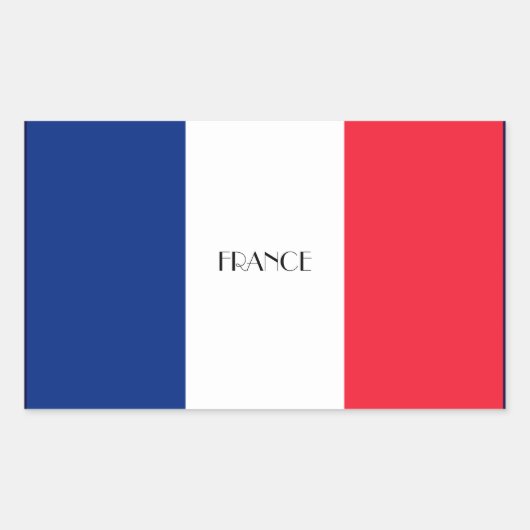 Autocollant du drapeau français (Devant)