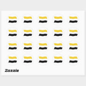 Autocollant du drapeau garifuna (Feuille)