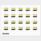 Autocollant du drapeau garifuna (Feuille)