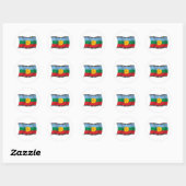 Autocollant du drapeau mapuche (Feuille)