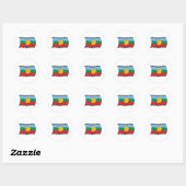 Autocollant du drapeau mapuche (Feuille)
