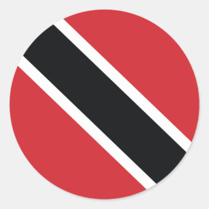 Autocollant du drapeau national de Trinité-et-Toba