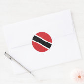 Autocollant du drapeau national de Trinité-et-Toba (Enveloppe)