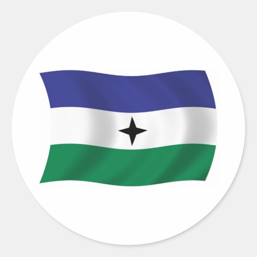 Autocollant du drapeau nationaliste Bubi (Devant)