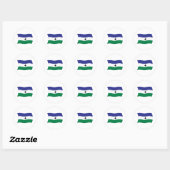 Autocollant du drapeau nationaliste Bubi (Feuille)
