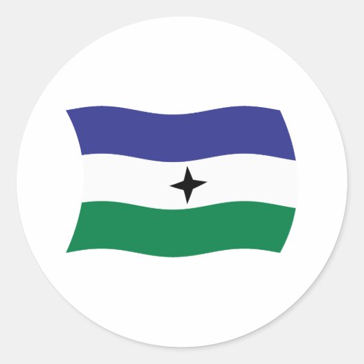Autocollant du drapeau nationaliste Bubi (Devant)