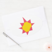 Autocollant du drapeau novial (Enveloppe)