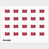 Autocollant du drapeau oglala lakota (Feuille)