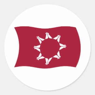 Autocollant du drapeau oglala lakota