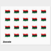 Autocollant du drapeau panafricain (UNIA) (Feuille)