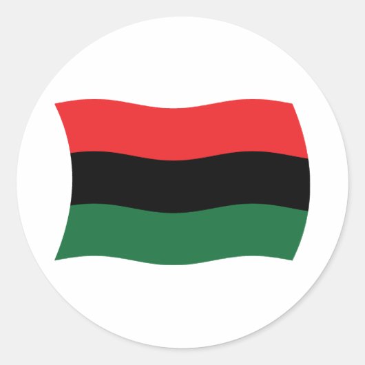 Autocollant du drapeau panafricain (UNIA) (Devant)