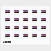 Autocollant du drapeau polyamoureux (Feuille)