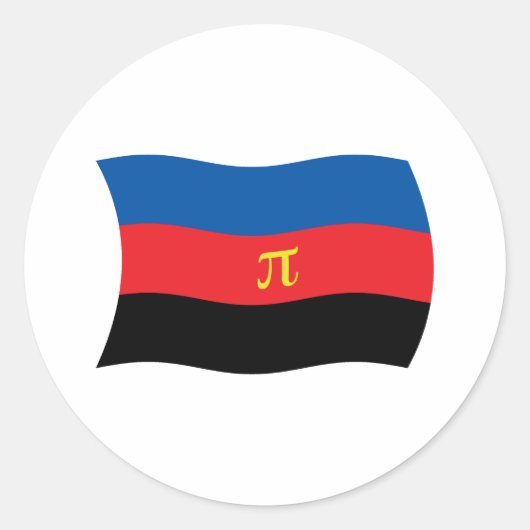 Autocollant du drapeau polyamoureux (Devant)
