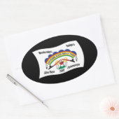 Autocollant du drapeau sioux de la rivière Cheyenn (Enveloppe)