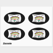 Autocollant du drapeau sioux de la rivière Cheyenn (Feuille)