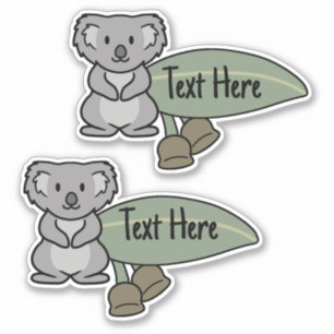 Autocollant du étiquette de la feuille de Koala eu