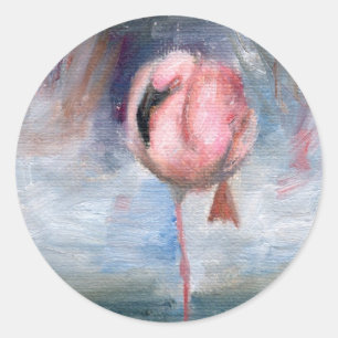 Autocollant du Flamant rose ACEO