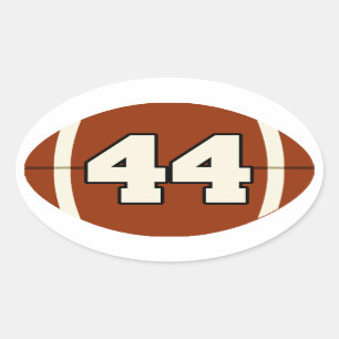 Autocollant du football du numéro 44