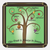 Autocollant du fruit chrétien de l'Esprit (Devant)