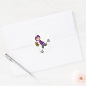 Autocollant du joueur de football violet (Enveloppe)