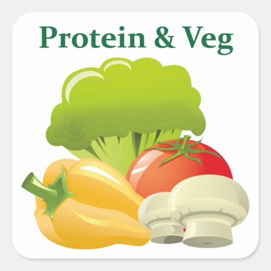 Autocollant du jour Protein & Veg (Devant)
