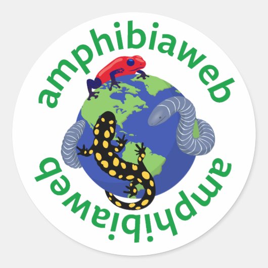 autocollant du logo amphibiaweb (Devant)