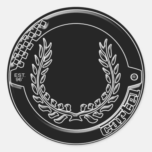 autocollant du logo de Chrome Cartel (Devant)