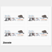 Autocollant du logo de PUPs avec des chats (Feuille)