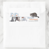 Autocollant du logo de PUPs avec des chats (Sac)