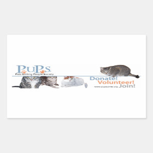 Autocollant du logo de PUPs avec des chats