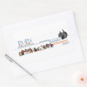 Autocollant du logo de PUPs avec Scottie (Enveloppe)