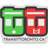 Autocollant du logo de Transit Toronto (Devant)