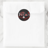 Autocollant du logo du crâne brillant Fetals (Sac)