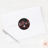 Autocollant du logo du crâne brillant Fetals (Enveloppe)
