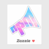 Autocollant du logo du NPM Pastel (Feuille)