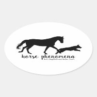 Autocollant du logo Horse Phenomena