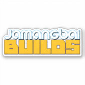 Autocollant du logo Jamangbai BUILDS (Devant)