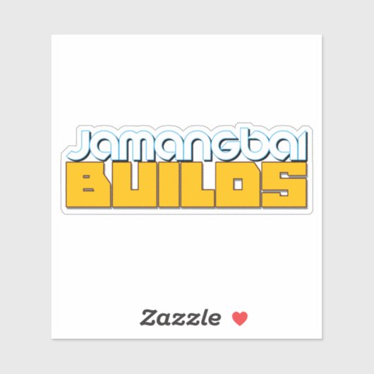 Autocollant du logo Jamangbai BUILDS (Feuille)