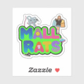 Autocollant du logo Mall Ratz (Feuille)