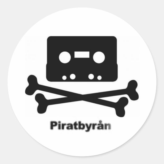 autocollant du logo piratbyran (Devant)