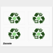 Autocollant du logo Recycle vert (Feuille)