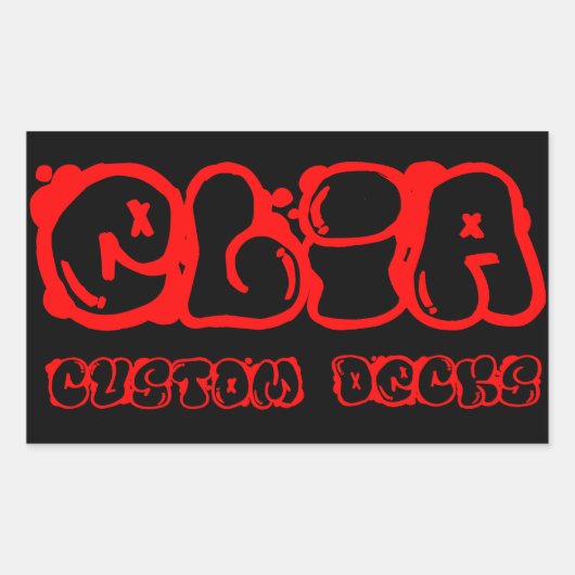 autocollant du logo Red graphiti (Devant)