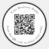 autocollant du menu du café/table d'affaires du co (Devant)