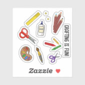 Autocollant du mois national de l'artisanat (Feuille)